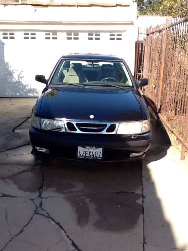 1999 saab 9-3 &#034;s&#034; 2d hb dark blue repairable