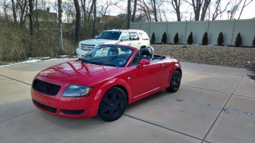 Red 2004 audi tt base convertible 2-door 1.8l turbo clean