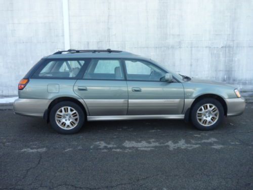 Subaru 03 outback vdc h6 wagon-v6 awd leather sunroofs 132k clean sharp no resv!