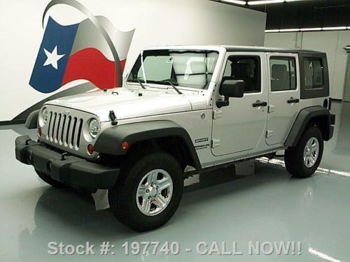 2010 jeep wrangler unltd sport 4x4 hard top auto 36k mi texas direct auto