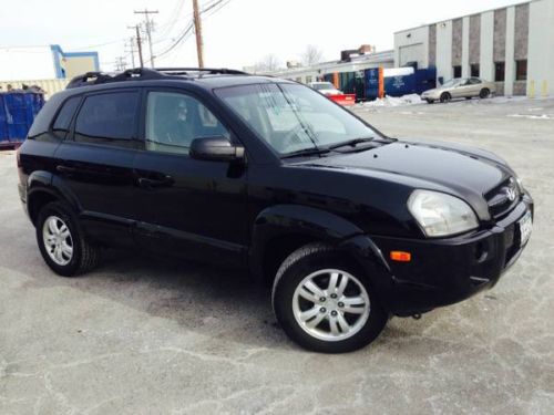 2006 black hyundai tucson suv car automobile