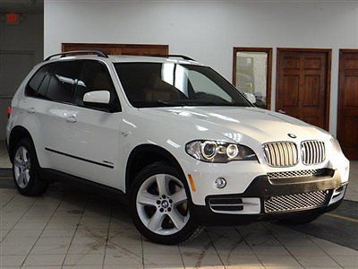 2010 bmw x5 3.0l turbo diesel x-drive white/brown 1-owner all records wow ~