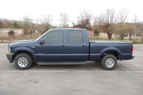 2002 f250 ford crew cab 68,000 original miles! 7.3 diesel bed cover xl