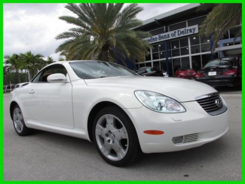 05 white gold sc 430 4.3l v8 convertible *mark levinson cd changer *navigation