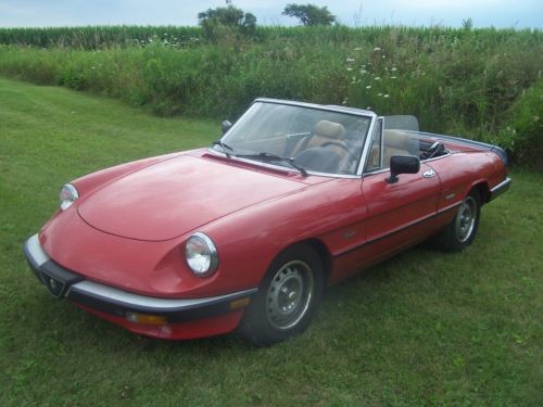 1987 alfa romeo spider graduate convertible 2-door 2.0l