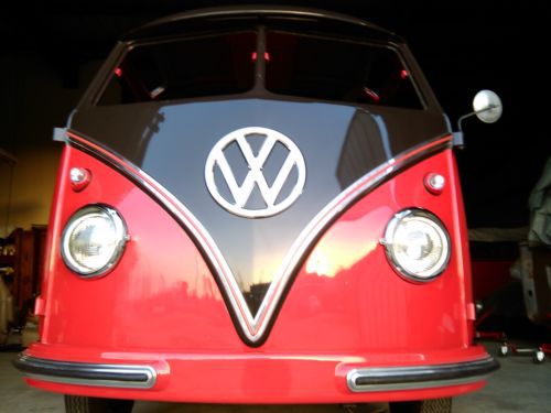 1956 vw 23 window deluxe show bus wolfsburg edition