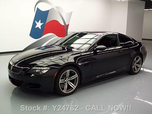 2008 bmw m6 500hp v10 carbon fiber roof nav leather 36k texas direct auto