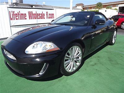 2011 jaguar xk convertible 53k miles clean carfax black on black on black!!!!!!!