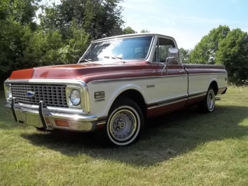 1972 chevrolet c10 cheyenne pick up, factory air texas truck. 2wd