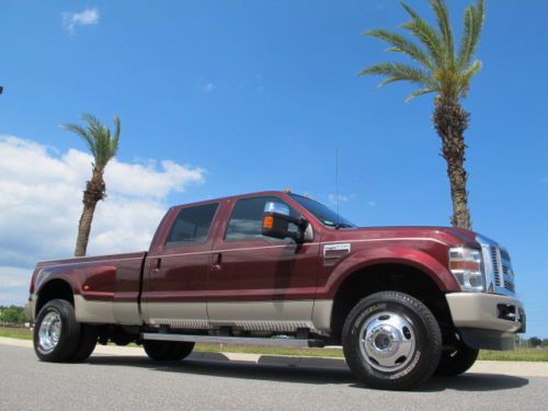 Ford superduty f350 king ranch diesel dually crew cab 4x4 low miles!! clean!!