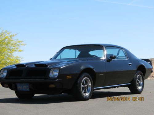 No reserve rare 1974 pontiac firebird formula 400 ram air 4 speed runs great