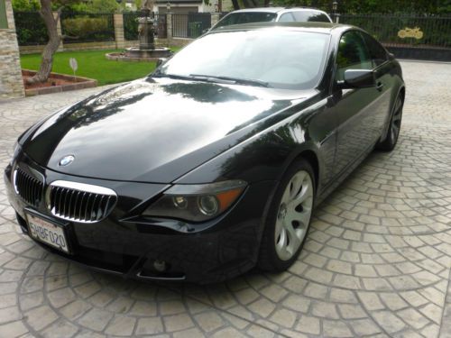 2004 bmw 645ci  coupe black/black 2-door 4.4l 9 month bumper to bumper warranty