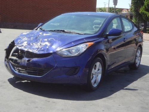 2013 hyundai elantra damaged bill of sale title damaged fixer economical l@@k!!