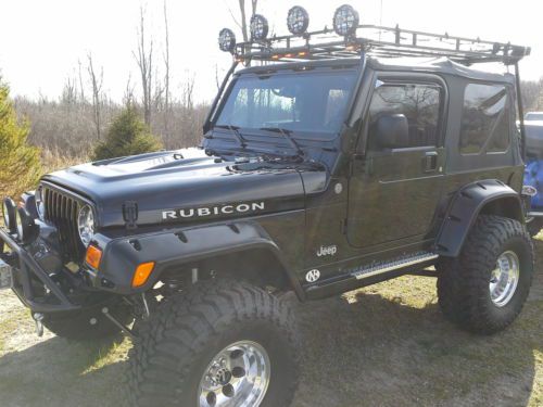 2004 jeep wrangler rubicon 4x4 w/ matching custom off road trailer