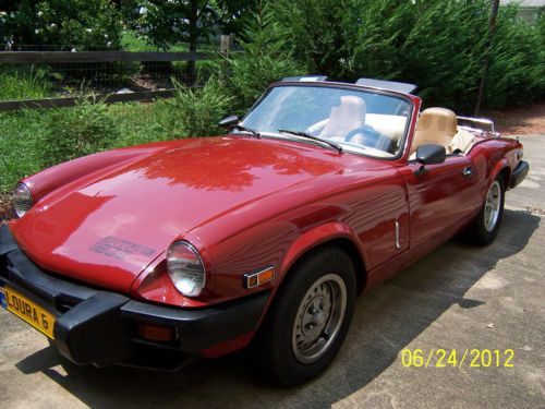 1980 triumph spitfire base convertible 2-door 1.5l