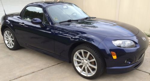 2007 mazda mx-5 miata, power hardtop, grand touring, stormy blue, low miles