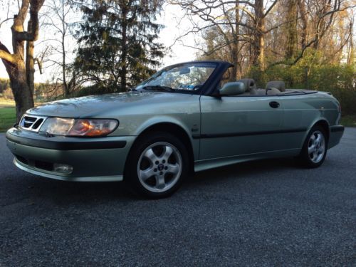 2001 saab 9-3 se convertible 2-door 2.0l