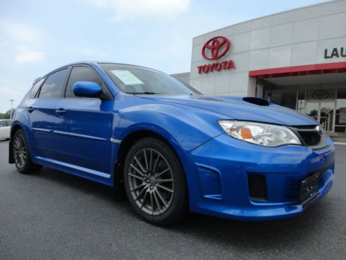 2012 impreza wrx awd 5 speed manual blue clean carfax 1 owner new tires video