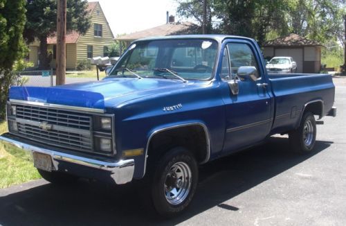 1983 chevrolet 1/2 ton; 4x4 pickup