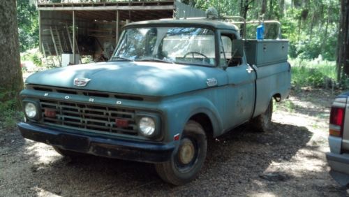 1964 ford f100  barn find project truck 1964 1965 1966
