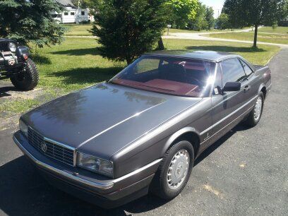 1988 cadillac allante, dark grey metallic, both tops