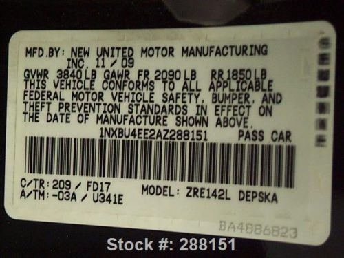 2010 TOYOTA COROLLA S AUTOMATIC GROUND EFFECTS ONLY 43K TEXAS DIRECT AUTO, US $13,780.00, image 12