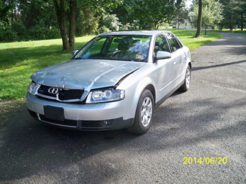 Audi a4 02 salvage wrecked rebuildable repairable runs and drives 52k miles nice