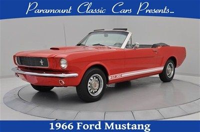 66 gt350 289 v8/ 2v tribute candy apple red 3spd conv.