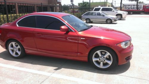 Bmw 128i 6-speed manual sedona red metallic 2010