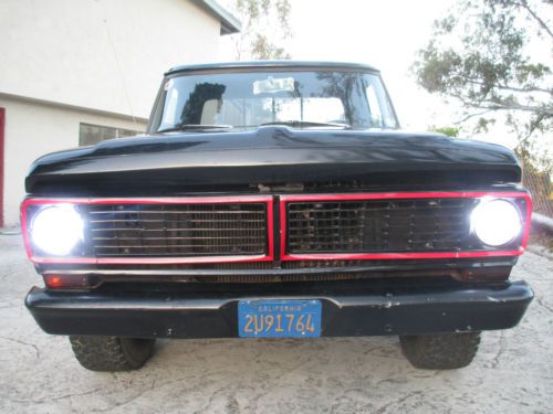 1970 ford f100 styleside auto california rust free blue plates clean