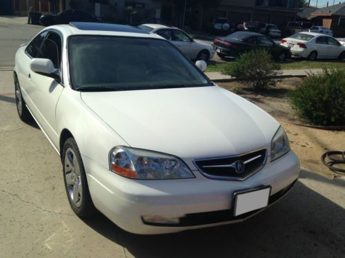 2001 acura cl type-s coupe white **clean**