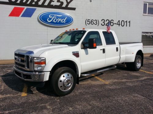 2008 ford f450 dually lariat 6.4l diesel 4x4 5th wheel hitch dvd player 8&#039; bed