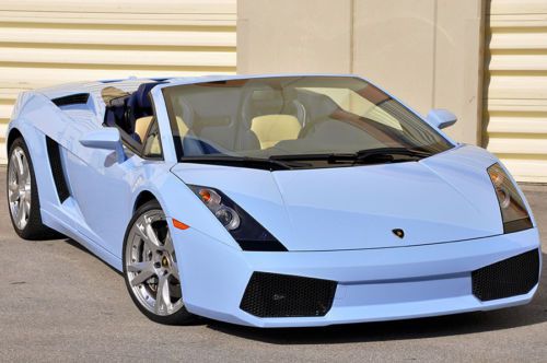 2008 lamborghini gallardo spyder 7k miles $260k sticker!! e-gear