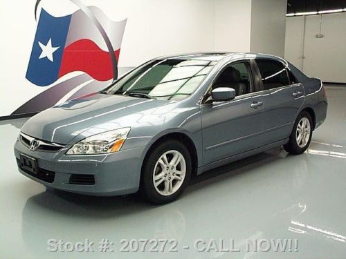 2007 honda accord ex-l sedan sunroof heated leather 65k texas direct auto