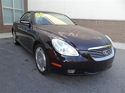 Lexus sc 430 2dr convertible low miles automatic gasoline 4.3l (262) dohc sfi 32