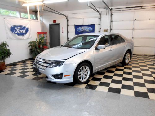 2012 Ford Fusion SEL Leather 40K NO RESERVE Salvage Rebuildable Damaged Project, image 4