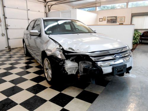 2012 Ford Fusion SEL Leather 40K NO RESERVE Salvage Rebuildable Damaged Project, image 28
