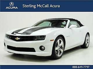 2011 chevrolet camaro 2dr conv 2ss  hud heated leather boston audio v8 park sens