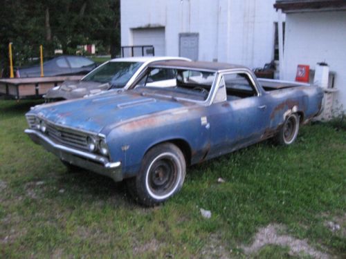 1967 chevrolet el camino stickshift barn find!