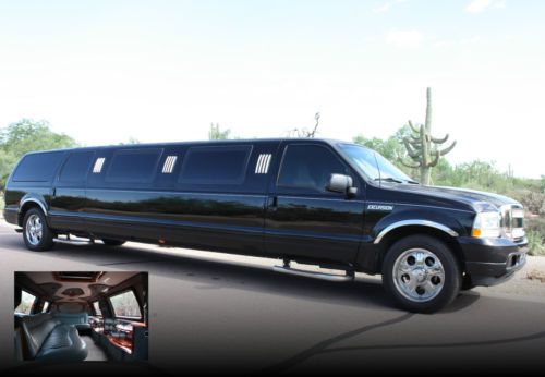 2003 ford excursion xlt 6.8l stretch limousine made by dabryan