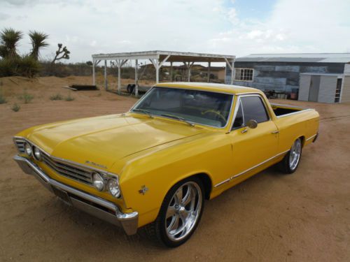 1967 elcamino 350/350h.p california car, posi rear, daytona yellow, great driver