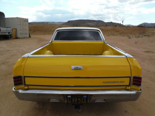 1967 ELCAMINO 350/350H.P CALIFORNIA CAR, POSI REAR, DAYTONA YELLOW, GREAT DRIVER, US $13,500.00, image 6