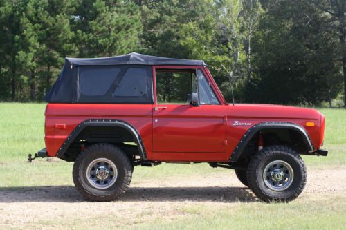 1974 bronco red ford 4x4