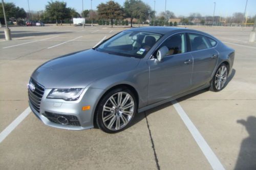 2012 audi a7 prestige awd silver/brown fully loaded