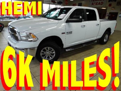 2014 ram 1500 ((crew-cab)) 4x4 (((hemi))) slt big-horn 7k miles like new!