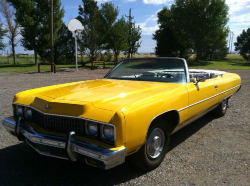1973 chevy ccl cv, yellow white top