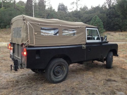 1981 land rover series 3 diesel long wheel base 109 w/ canvas tilt rhd iii