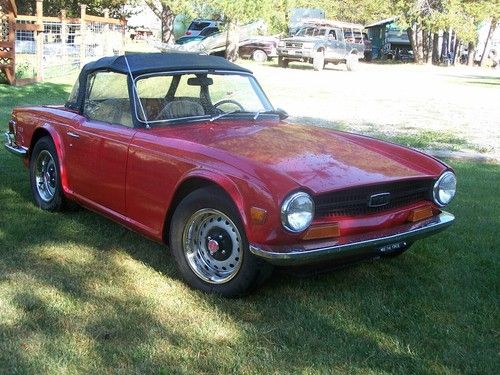 Triumph tr6 convertible 6 cyl great little hot rod