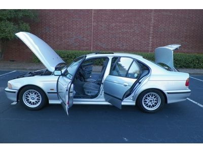 Bmw 528i alloy wheels sunroof leather wood low miles only 97k no reserve only