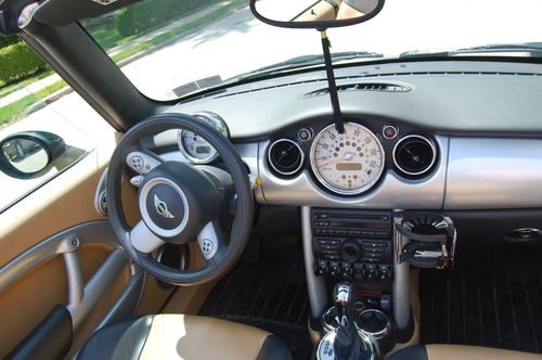 Automatic 2005 british green mini cooper convertible